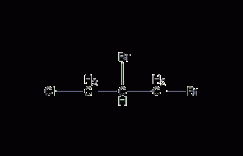 1,2-二溴-3-氯丙烷结构式