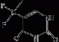 5-三氟甲基尿嘧啶结构式