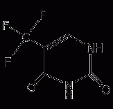 5-三氟甲基尿嘧啶结构式