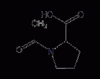 N-乙酰－L-脯氨酸结构式