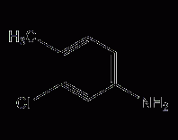 3-氯-4-甲基苯胺结构式