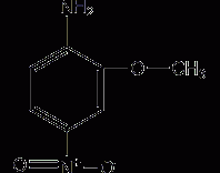 2-甲氧基-4-硝基苯胺结构式