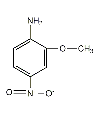 2-甲氧基-4-硝基胺结构式