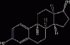 17α-雌二醇结构式