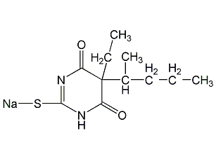硫喷妥钠结构式