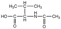 N-乙酰基-L-缬氨酸结构式