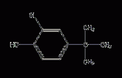 4-叔丁基-2-氯苯酚结构式