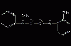 N,N'-二(邻甲苯基)乙二胺结构式