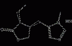 毛果芸香碱盐酸盐结构式