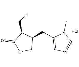 毛果芸香碱盐酸盐结构式