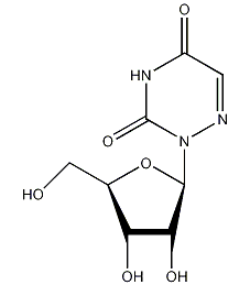 6-氮杂尿苷结构式