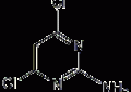 2-氨基-4,6-二氯嘧啶结构式