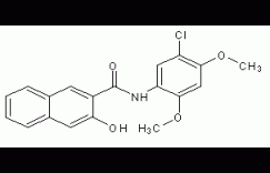 N-(5-氯-2,4-二甲氧基苯基)-3-羟基-2-萘甲酰胺结构式