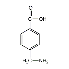 4-氨甲基甲酸结构式