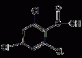 2,4,6-三氯苯甲酸结构式