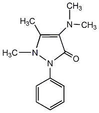 4-二甲氨基安替比林结构式