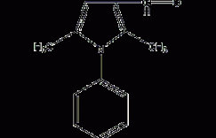 2,5-二甲基-1-苯基吡咯-3-羰醛结构式