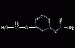 2-氨基-6-乙氧基苯并噻唑结构式