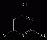 2-氨基-4,6-二羟基嘧啶结构式