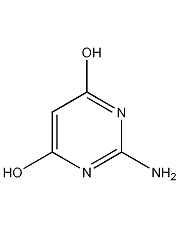 2-氨基-4,6-二羟基嘧啶结构式