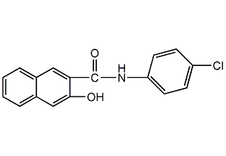 N-(3-羟基-2-萘甲酰基)对氯胺结构式