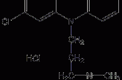 氯普马嗪盐酸结构式