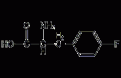 DL-4-氟苯丙氨酸结构式