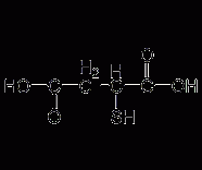 DL-巯基琥珀酸结构式