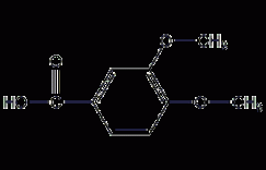 3,4-二甲氧基苯甲酸结构式