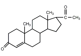 孕酮结构式