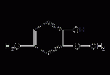 2-甲氧基-4-甲酚结构式