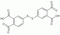 5,5'-二硫代-双(硝基苯甲酸)结构式