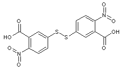 5,5'-二硫代-双(硝基甲酸)结构式