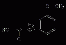 2-甲氧基苯乙酸结构式