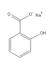 水杨酸钠结构式
