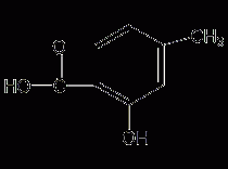 4-甲基水杨酸结构式