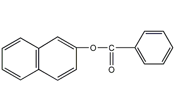 甲酸-2-萘酯结构式