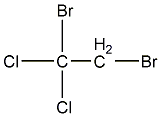 1,2-二溴-1,1-二氯乙烷结构式