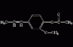 乙酸异丁香酚酯结构式
