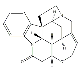 番木鳖碱结构式