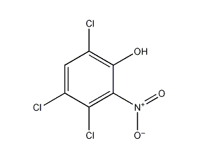 3,4,6-三氯-2-硝基酚结构式