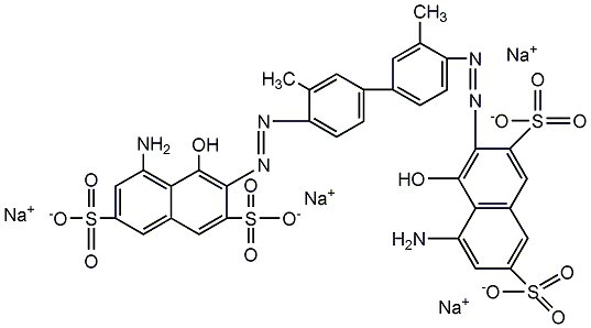 锥虫蓝结构式