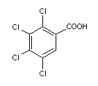 2,3,4,5-四氯苯甲酸结构式