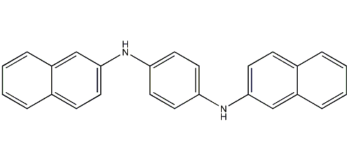 N,N'-二(2-萘基)对二胺结构式