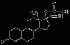 醋酸炔诺酮结构式