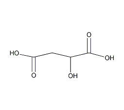 L-(-)-苹果酸结构式