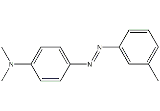 4-(二甲氨基)-3'-甲基偶氮苯结构式