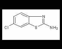 2-氨基-6-氯苯并噻唑结构式