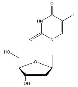 5-碘-2'-脱氧尿苷结构式