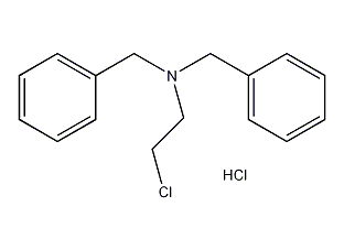 N-(2-氯乙基)二苄胺盐酸盐结构式